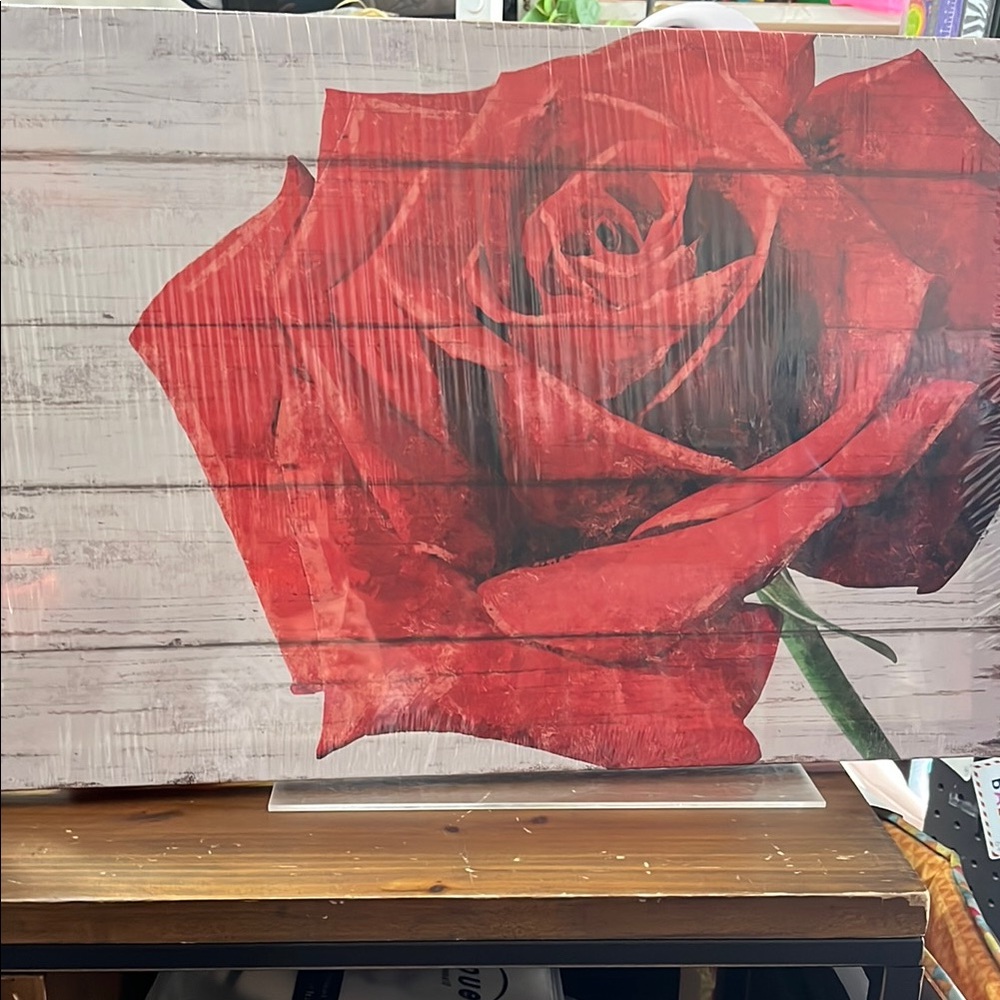 Red Rose Wall Art